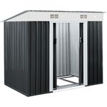 Deuba Gerätehaus Metall verzinkt 3,35m³ Anthrazit