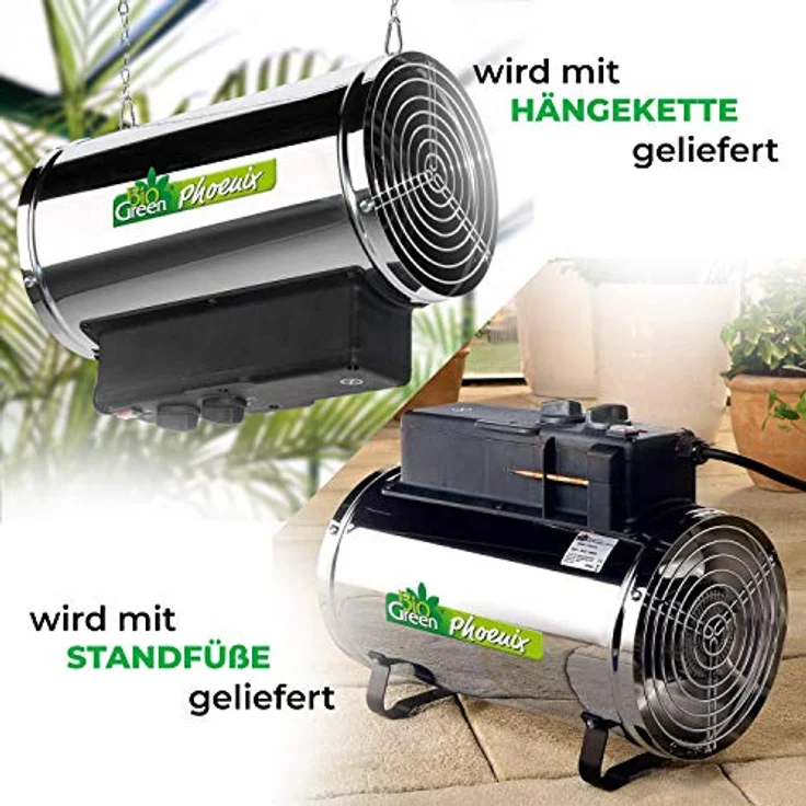 Bio Green Elektrogebläseheizung Phoenix, Gewächshausheizung, Heizung, Gebläseheizung, IP X4, 2800 Watt, 230 V, - PHX 2.8 – Bild 6