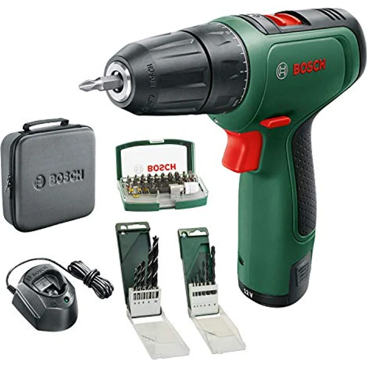 Bosch EasyDrill 1200 Akkubohrschrauber 12 V 20 Nm 2-Gang 2.0 Ah Akku, Bohr- und Schraubendreher-Sets, im Softbag – Bild 1