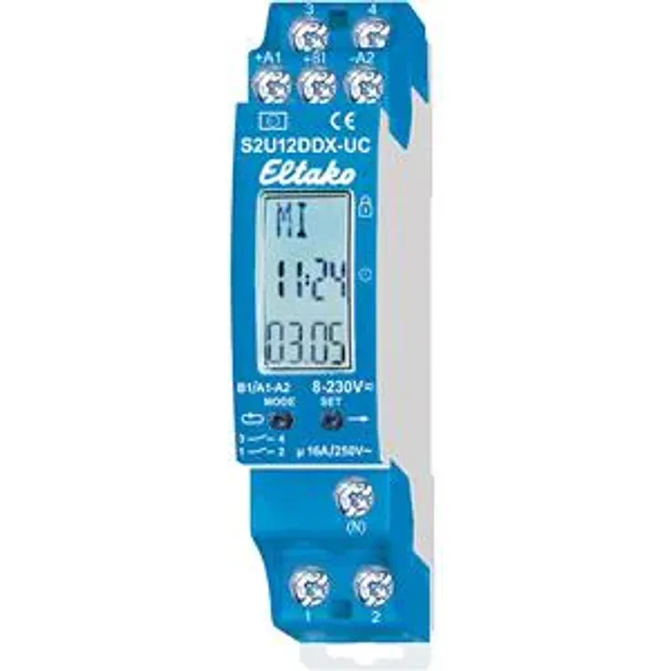 Eltako S2U12DDX-UC Hutschienen-Zeitschaltuhr 230V