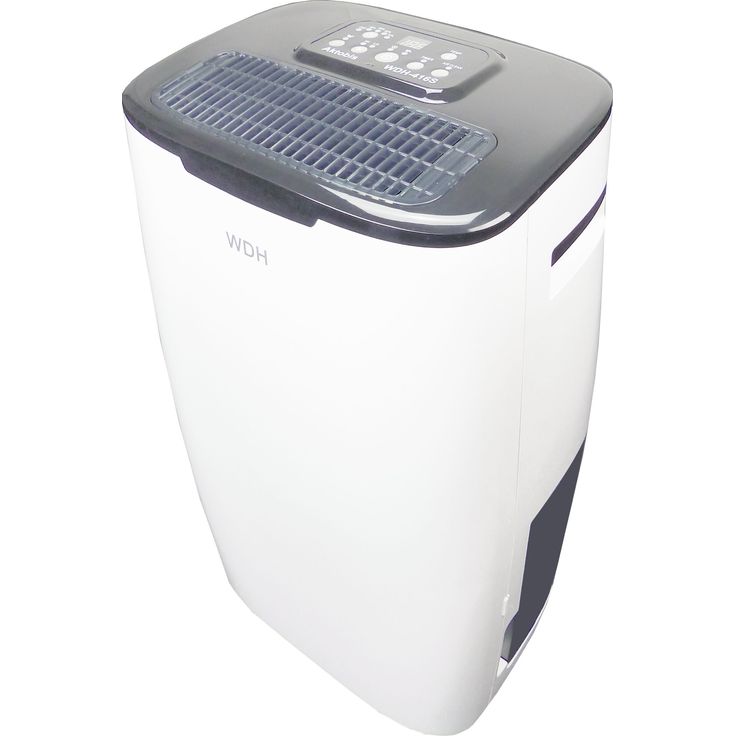 WDH Aktobis Luftentfeuchter WDH-416S Luftentfeuchter, Bautrockner, für 40 m², 20 L Fassungsvermögen, Entfeuchtungsleistung 20 l-Tag, weiß anthrazit