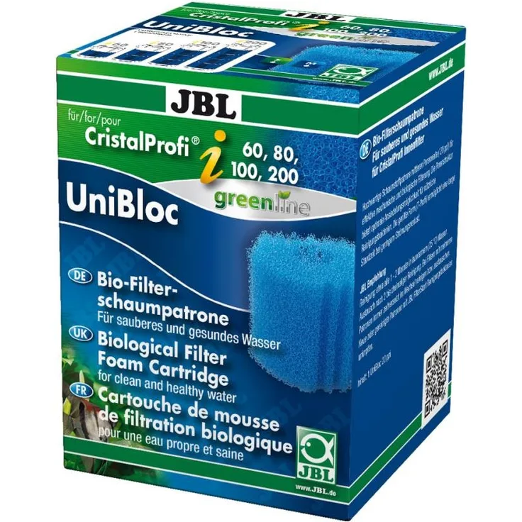 JBL UniBloc CristalProfi i60,80,100,200 Schaumstoffpatrone für Cristal Profi i