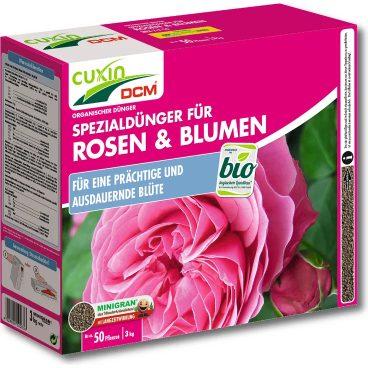 Cuxin Rosen- und Blumendünger, 3 kg