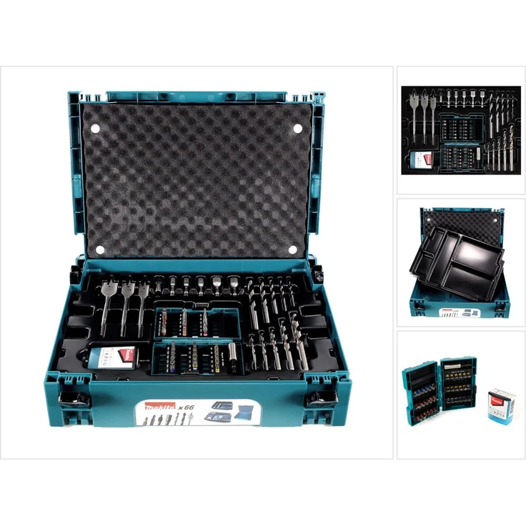 Makita B-43044 Bohrer Bit Set 66tlg. im MAKPAC Koffer – Bild 4