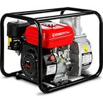 Eberth 2' Benzin Wasserpumpe (30.000 l-h, 5,5 PS Benzinmotor, 2 Zoll Anschluß, Seilzugstart) Motorpumpe