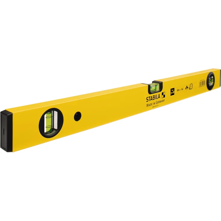 STABILA Wasserwaage Type 70 W, 100 cm, leichtes Alu-Profil, 1 Horizontal-Libelle, 1 Vertikal-Libelle, 1 drehbare Winkel-Libelle, Made in Germany – Bild 2