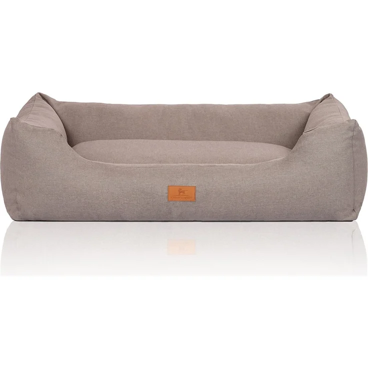Knuffelwuff Hundebett Lotte Lichtgrau XL 105x75cm – Bild 1