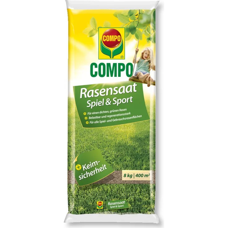 COMPO® Rasensaat Spiel & Sport, 8 kg – Bild 1