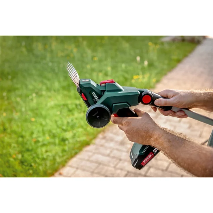 Metabo Akku-Strauch- und Grasschere SGS 18 LTX Q (18V, Li-Ion, inkl. 20cm Strauch- und 11,5cm Grasmesser) ohne Akku und Ladegerät, in metaBOX 145 L – Bild 9