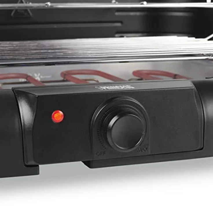 Princess Elektrogrill mit Seitlichen Ablagen 2200 W Schwarz – Bild 6