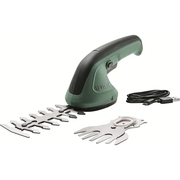 Bosch Home and Garden Gartenschere EasyShear 0600833300 integrierter 3,6 V Akku, 40 min Akkulaufzeit, Messerlänge 12 cm (Strauch) Messerbreite 8 cm (Gras), im Karton – Bild 1