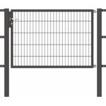 Alberts Einzeltor Flexo mit Zubehör | anthrazit | Breite 150 cm | Höhe 100 cm 
(647490)