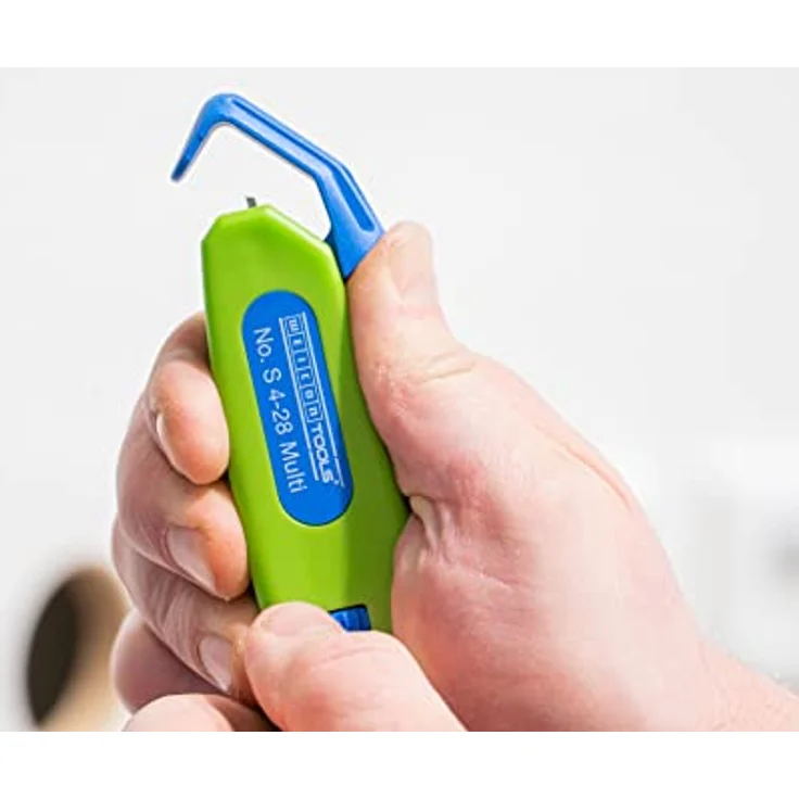 WEICON Kabelmesser No. S 4 - 28 Multi Green Line , mit integrierter Abisolierfunktion, Arbeitsbereich 4 - 28 mm Ø , 1 Stück – Bild 6