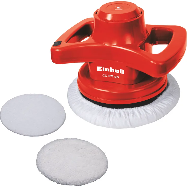 Einhell Auto-Poliermaschine CC-PO 90 (Textilpolierhaube und Synthetik-Polierhaube inklusive)
