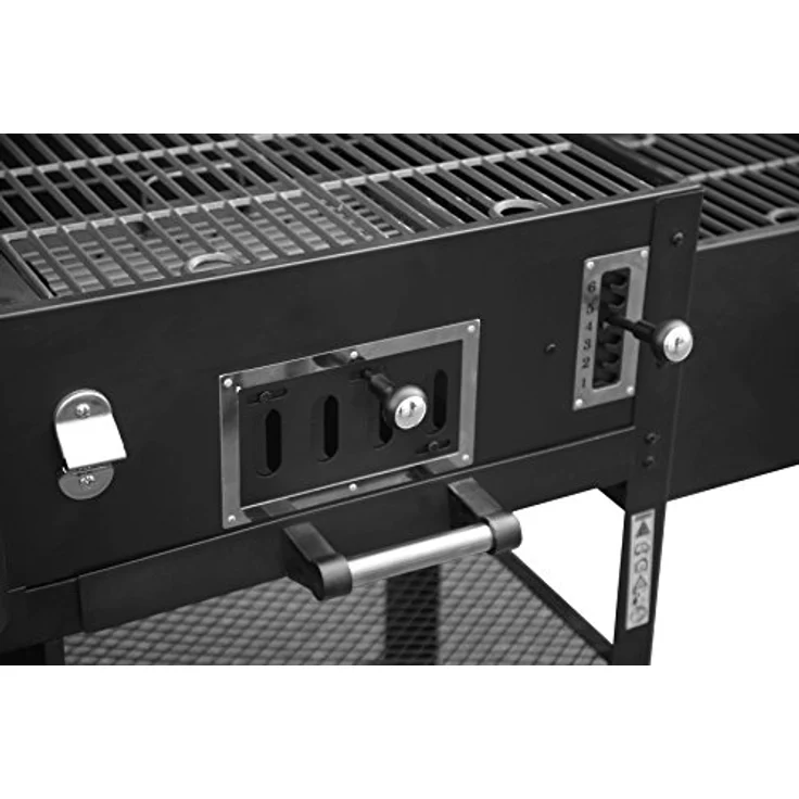 Barbecue El Fuego 4 in 1 Kombigrill Arizona Smoker Gasgrill Holzkohlegrill BBQ, Grillfläche 27 x 42 cm – Bild 9