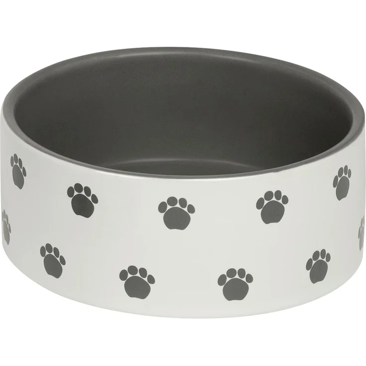 Nobby Hunde Keramiknapf PATA creme grau Ø 15 x 6 cm 550 ml – Bild 1