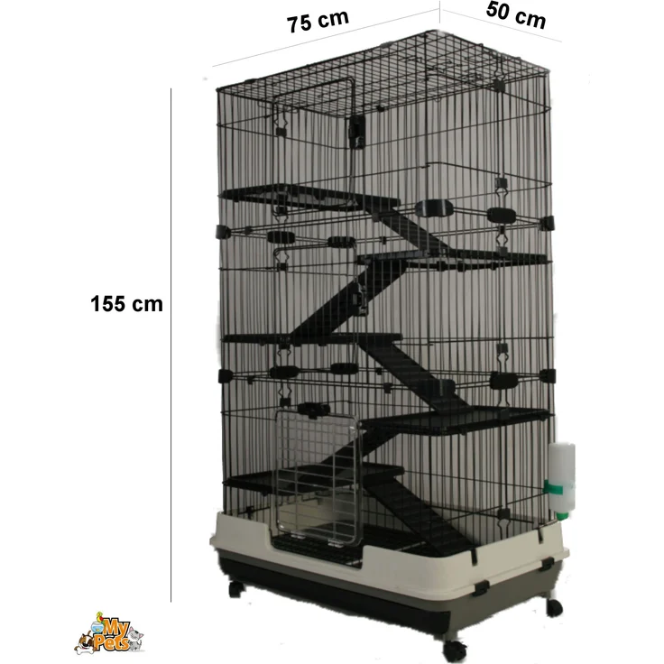 Nagervoliere BIG CAGE XXXL Nagerkäfig Käfig Voliere Metall Nager Meerschweinchen - Preisvergleich – Bild 7