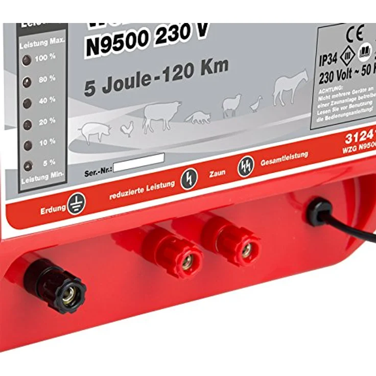 Weidezaungerät Mammut N9500 Elektrozaungerät 230V Weidezaun Elektrozaun – Bild 3
