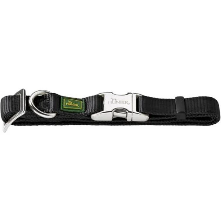 Hunter Hunde-Halsung Vario Basic Alu-Strong schwarz M – Bild 1
