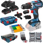 Bosch Professional Akku-Bohrschrauber GSR 18 V-60 FC 4 Vorsätze 2x 4,0 Ah, Zubehörset