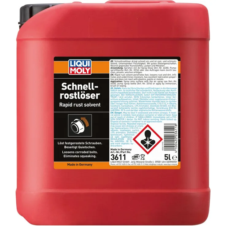 LIQUI MOLY 3611 Schnell-Rostlöser Rost Löser Schnellrostlöser 5 Liter