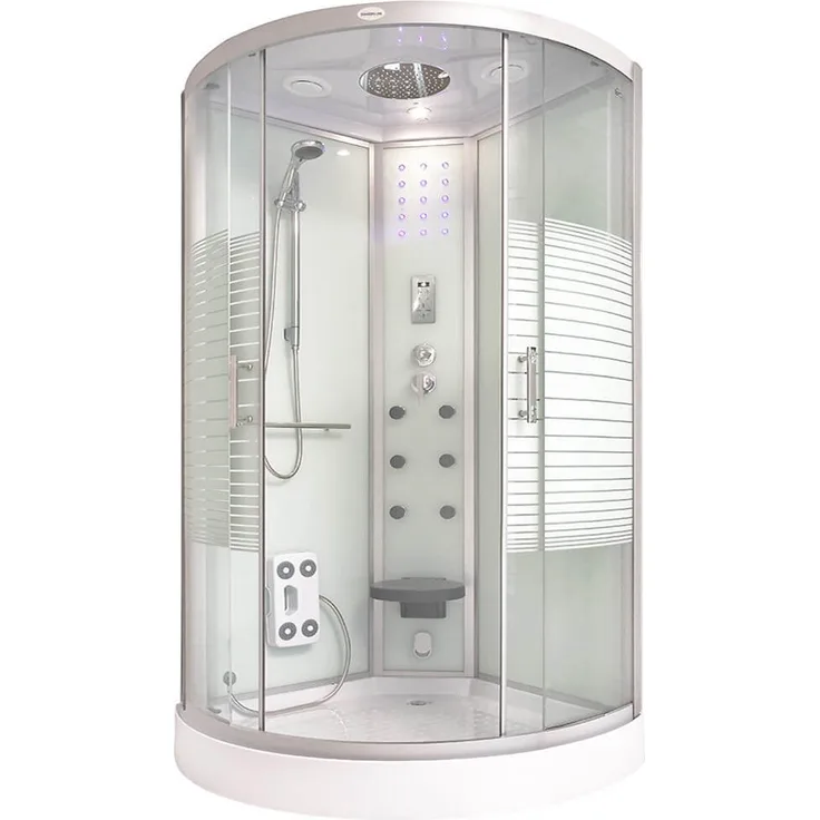 HOME DELUXE Duschkabine WHITE PEARL - 90 x 90 cm