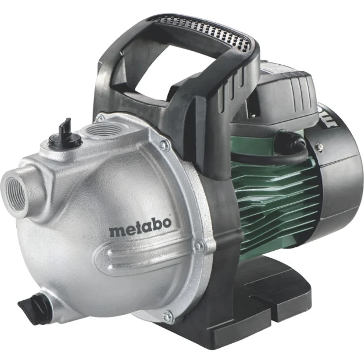 Metabo P 4000 G Gartenpumpe (600964000) Karton 1100 W, 4000 l/h, Max. Förderhöhe: 46 m 4,6 bar Ansaughöhe 8 m geeignet für Gartenbewässerung mit 1 bis 3 Regnern – Bild 1