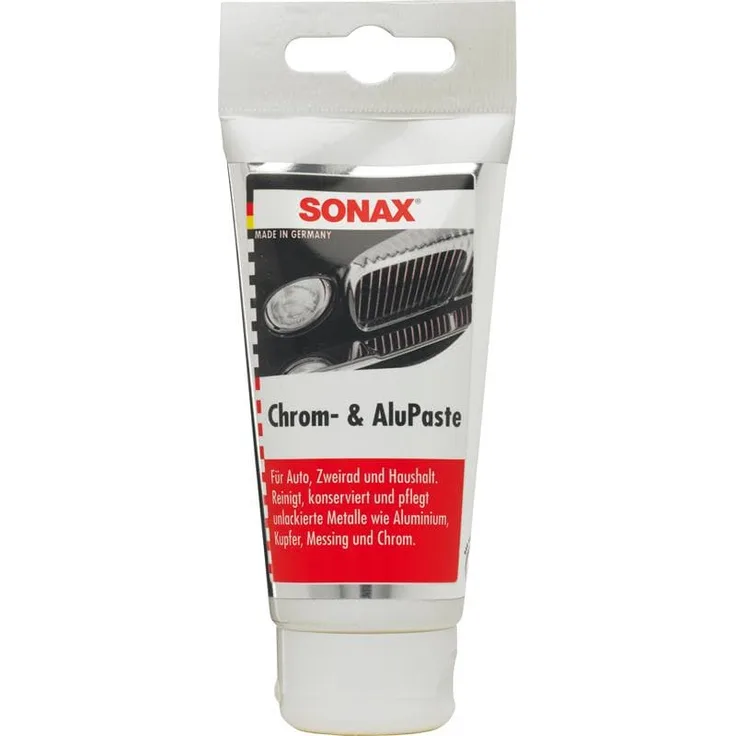 Sonax Chrom & Alu Paste 75ml Poliermittel Konservierung Pflege