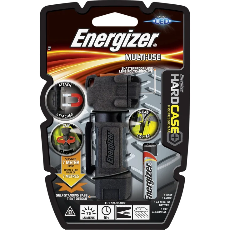 Energizer Hardcase MultiUse LED Taschenlampe batteriebetrieben 75lm – Bild 2