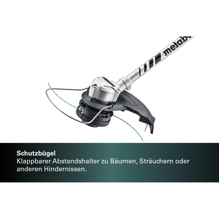 Metabo Akku Rasentrimmer RTD 18 LTX BL 30 (18 Volt, Li-Ion, Freischneider mit Rundgriff, Schultergurt, bürstenloser Motor, Schnittkreis: 30cm) ohne Akku und Ladegerät, im Karton – Bild 8