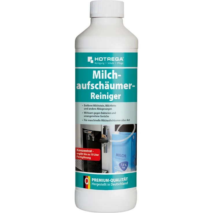 HOTREGA Milchaufschäumer-Reiniger (desinfizierend), 500 ml Flasche (Konzentrat)