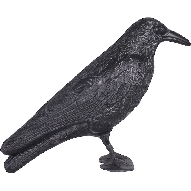 Vogelschreck Krähe Taubenschreck Vogelscheuche Dekofigur Rabe Schwarz