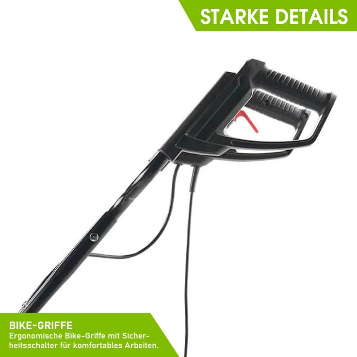 BRAST Motorhacke Elektro Gartenfräse 1200 Watt 40cm Arbeitsbreite 24 Hackmesser Kultivator Ackerfräse Hacke – Bild 8