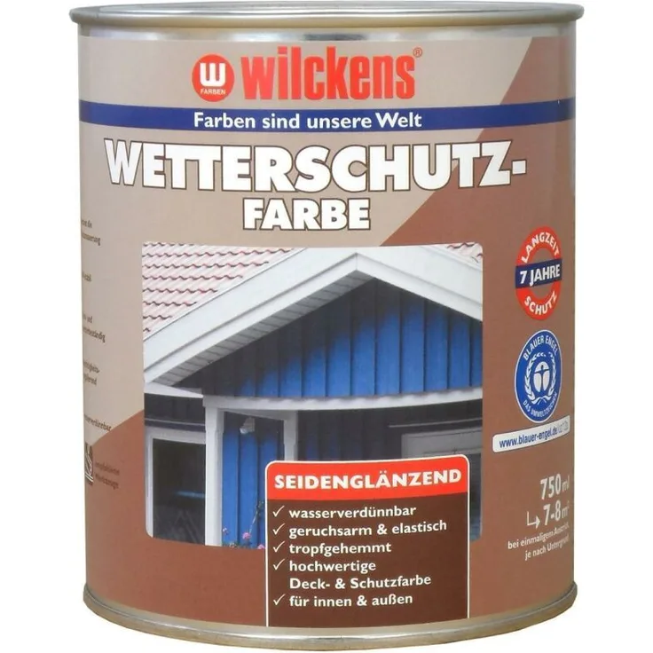 Wilckens Wetterschutzfarbe, RAL 7016, Anthrazitgrau 0,75l Innen & Außenbereich