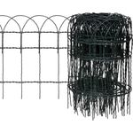 Beetzaun Pulverbeschichtetes Eisen 10x0,4 m