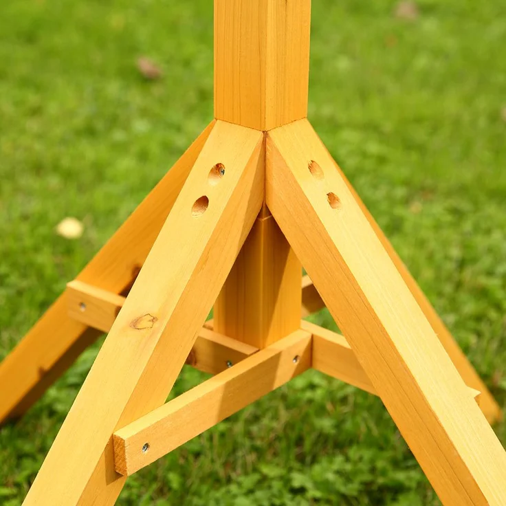 Ständer Vogelhaus Vogelhausständer Vogelhäuser Holz Vogelhäuschen Futterhaus – Bild 3