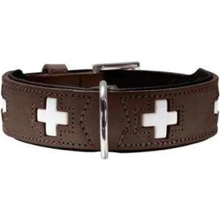 Hunter Hunde-Halsband Swiss braun-schwarz XS – Bild 1