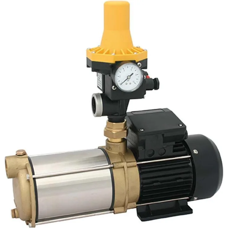 Zehnder-Pumpen Hauswasserwerk CPS 20-5 MB / Kit 02, selbstansaugend 19243 Hauswasserwerk 230 V mehrstufige Kreiselpumpe, Saug- und Druckgehäuse aus Messing, Mantel aus Edelstahl mit Schaltgerät fertig verkabelt 2 m Netzkabel und Stecker, Messing-Verschra