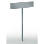 Alberts Nummernschild-Befestigung | zum Einschlagen | feuerverzinkt | Gesamthöhe 750 mm 
(690670)