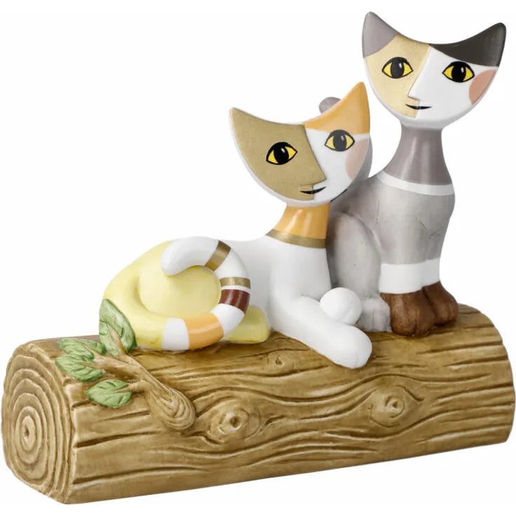 Goebel Figur Rosina Wachtmeister - Katzen Un posto in giardino, Dekofigur, Biskuitporzellan, Bunt, 11 cm, 31400761