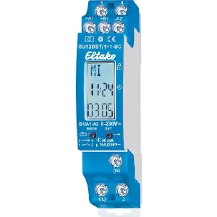 Eltako Schaltuhr SU12DBT-1+1-UC 2Kanäle m. Astro-Funktion