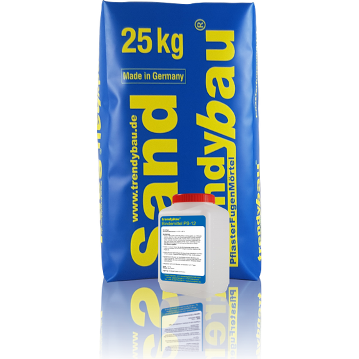 trendybau® PB-12F 1K Pflasterfugenmörtel 26,2 kg - Steingrau