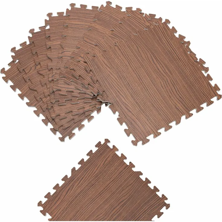 Deuba Holzoptik Matten braun