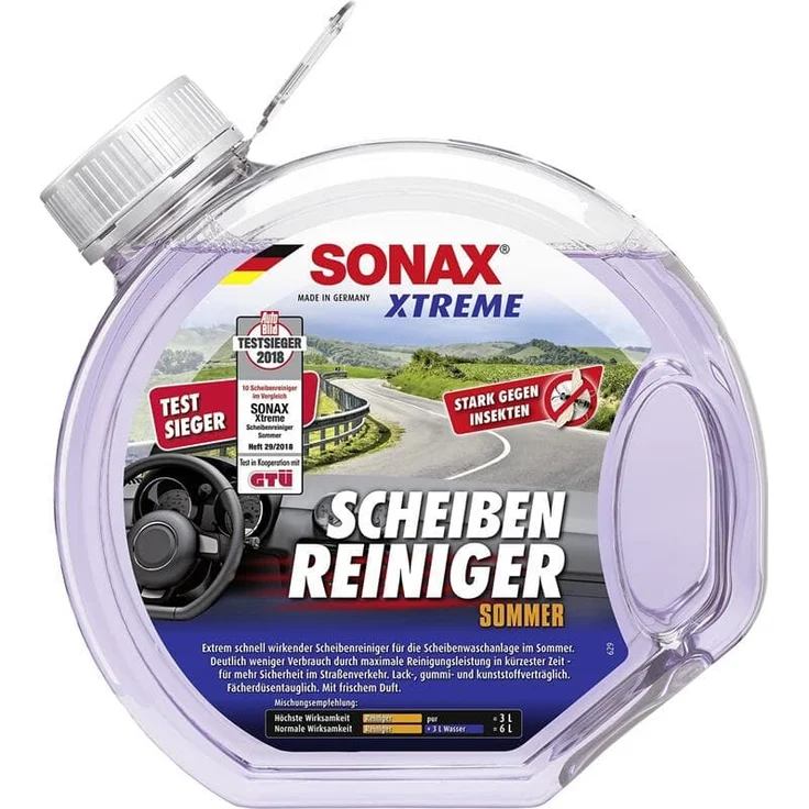 SONAX 02724000  XTREME ScheibenReiniger Sommer gebrauchsfertig 3 l – Bild 1