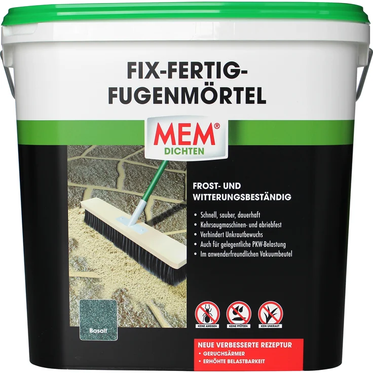 MEM Fix-Fertig Fugenmörtel, versch. Farben-steingrau-25 kg – Bild 1