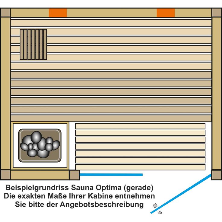 Infraworld Sauna Optima, 202 x 142 x 202 cm, gerade Ausführung, Tür rechts, Espe, Verdampferofen für Finnische- & Dampfsauna, Sole-Therme, VITALlight-IPX4-Infrarotstrahler – Bild 3