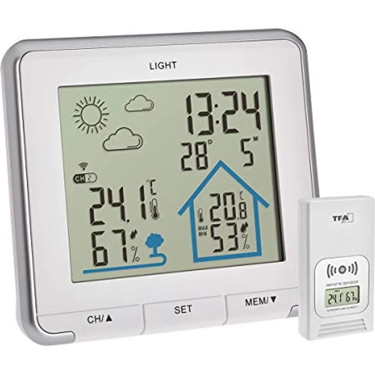 TFA Dostmann LIFE 35.1153.02 Funk-Wetterstation Vorhersage für 12 bis 24 Stunden – Bild 1