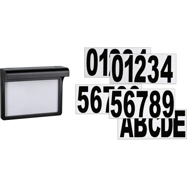 Paulmann Solar Hausnummernleuchte Dayton II IP44 3000K Schwarz