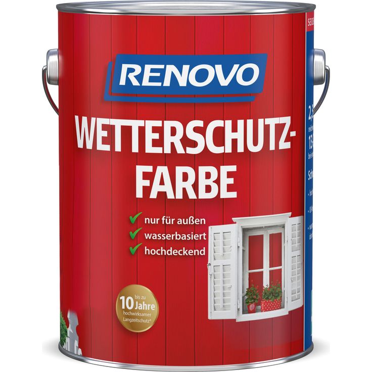 Renovo Wetterschutzfarbe Anthrazit 4L