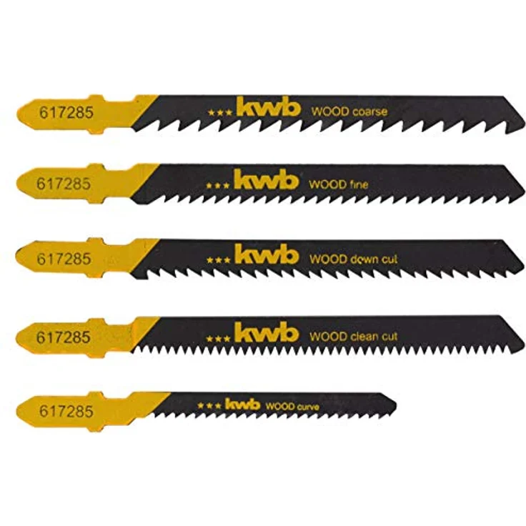 KWB Germany Stichsägeblatt-Set mit 5 Sägeblättern für Holz 617285 – Bild 1